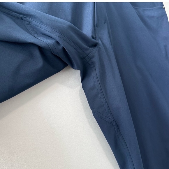 Lululemon ABC Classic-Fit 5 Pocket Pant Navy Blue Warpstreme Sz 36 NWOT - Picture 9 of 14